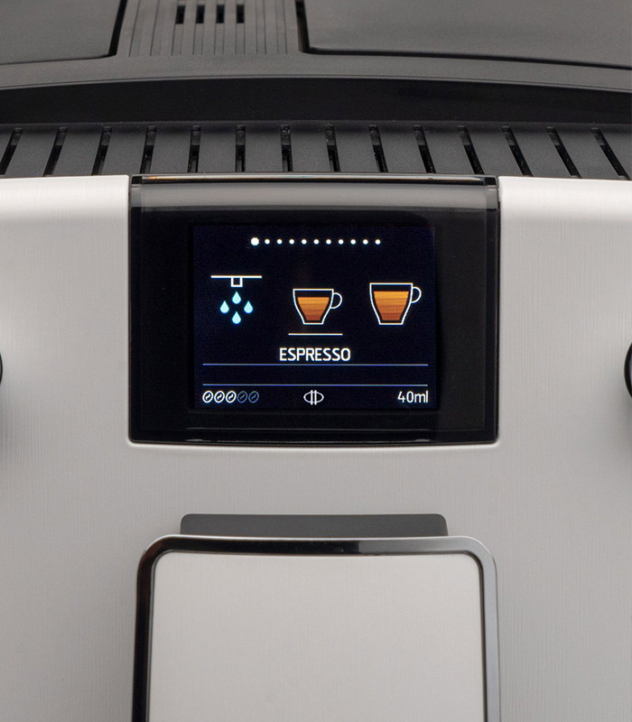 Manespresso-Nivona-779-white-line-chrom-front-detail-display