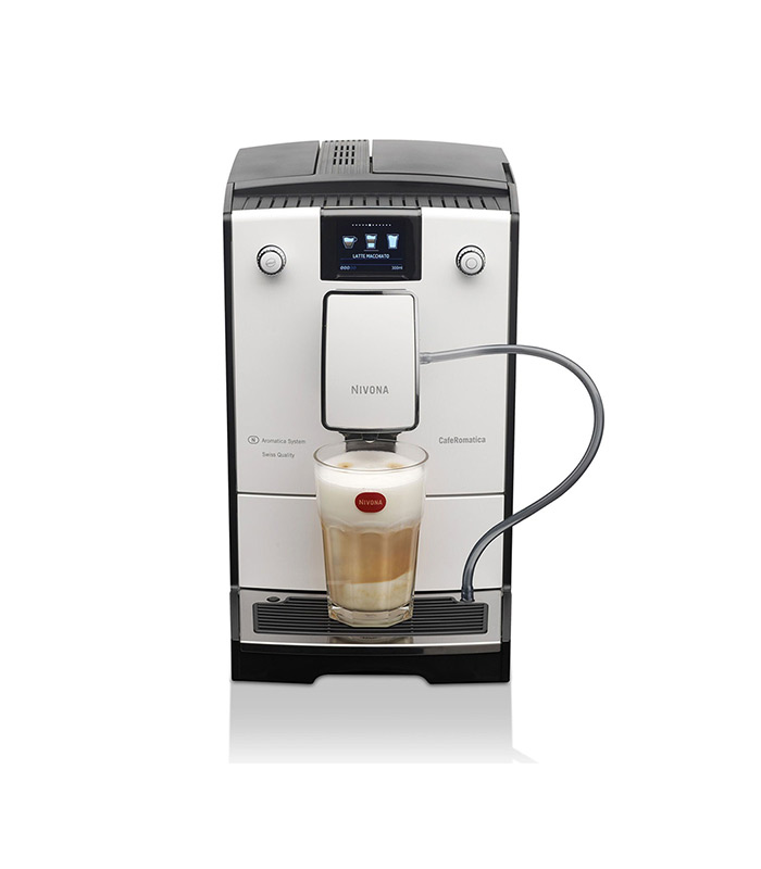 Manespresso-Nivona-779-white-line-chrom-front