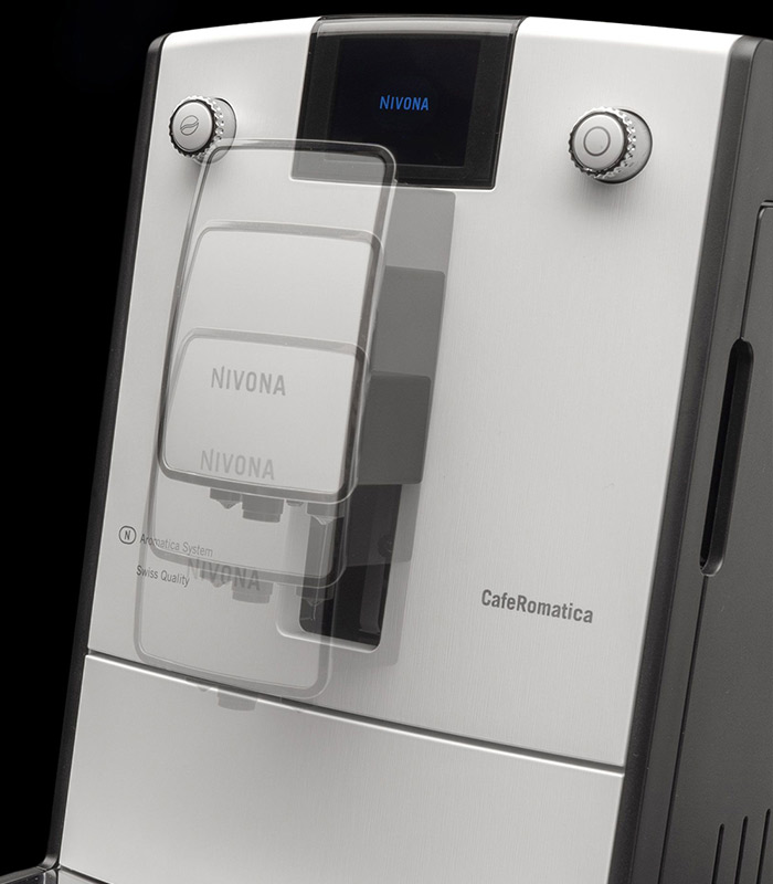 Manespresso-Nivona-779-white-line-chrom-side-right